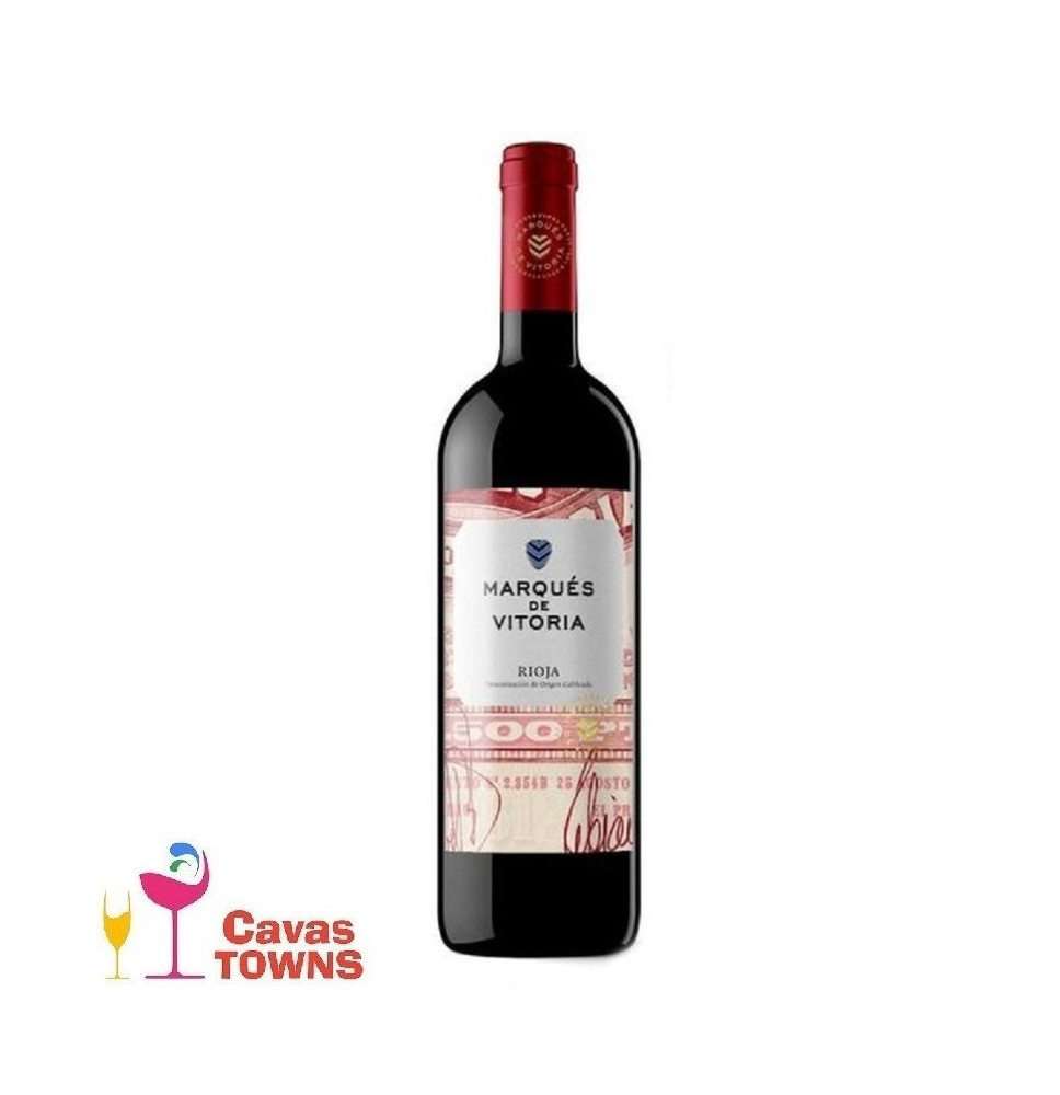 Vino Tinto Marqués de Vitoria Rioja 750 ml - Cavas Towns Vino Tinto Marqués de Vitoria Rioja 750 ml - Cavas Towns