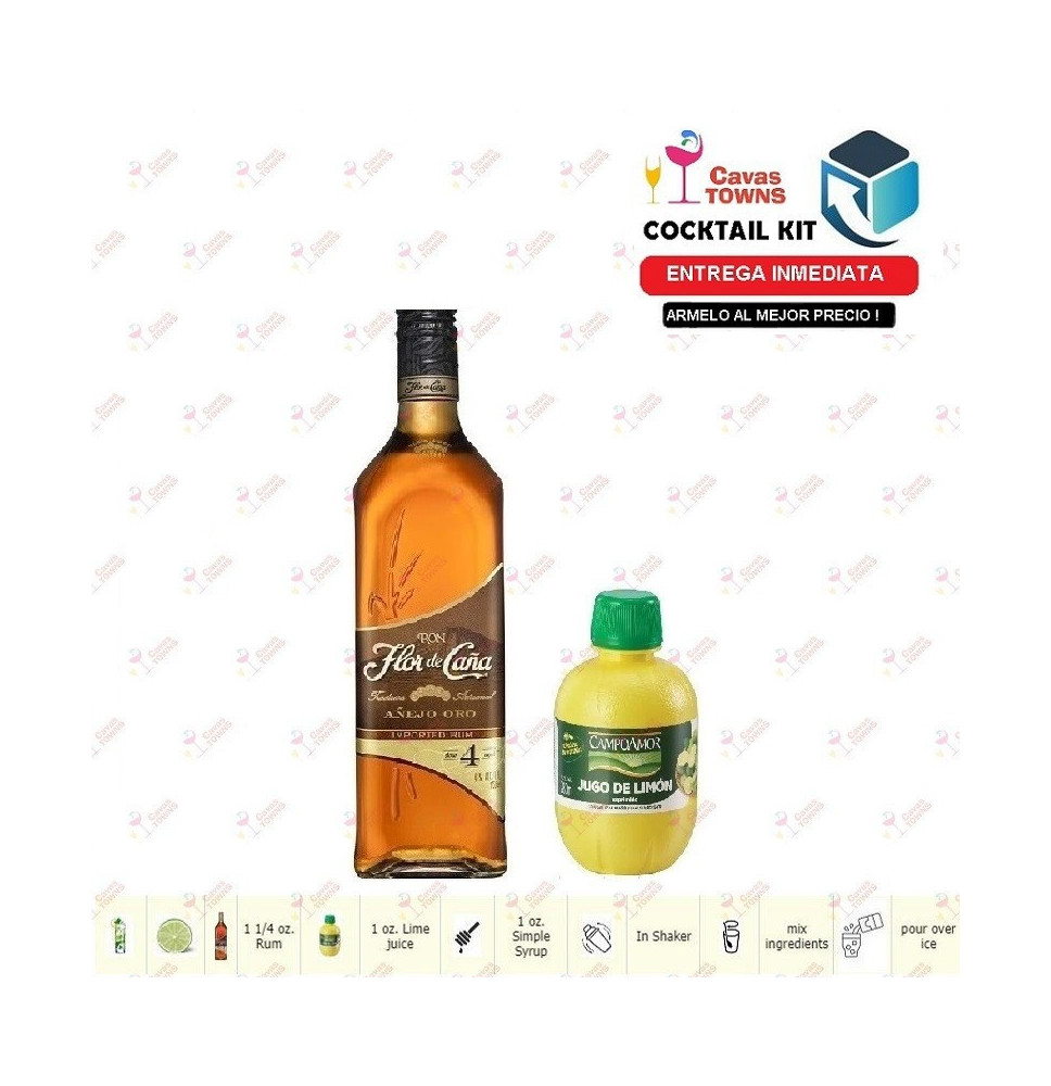 Cocktail Kit Lime Daiquiri - 2 Receta Recipe - Cavas Towns Cocktail Kit Lime Daiquiri - 2 Receta Recipe - Cavas Towns