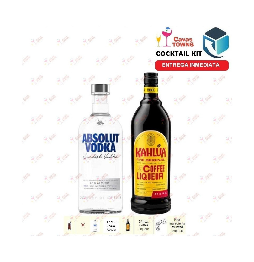 Vodka Absolut Cocktail Kit Black Russian Receta Recipe - Cavas Towns Vodka Absolut Cocktail Kit Black Russian Receta Recipe - Cavas Towns