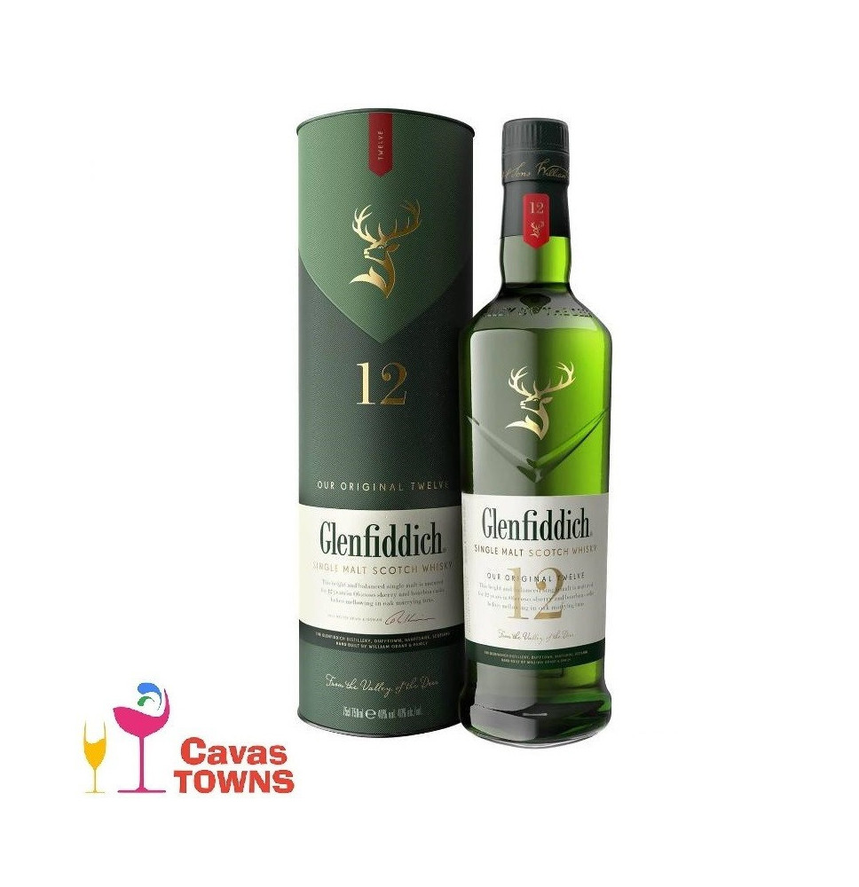 Whisky Glenfiddich 12 Años Escocés 750 ml - Cavas Towns Whisky Glenfiddich 12 Años Escocés 750 ml - Cavas Towns
