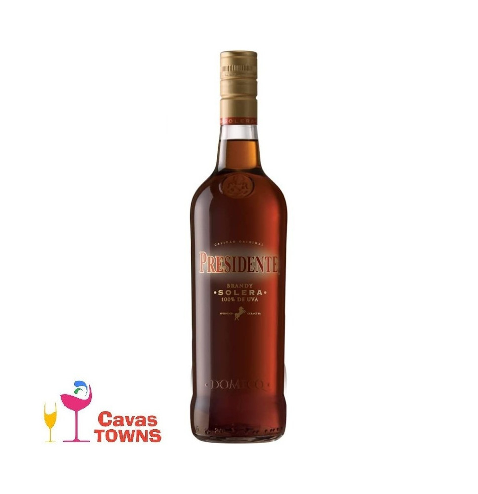 Brandy Presidente Solera 700 ml - Cavas Towns Brandy Presidente Solera 700 ml - Cavas Towns
