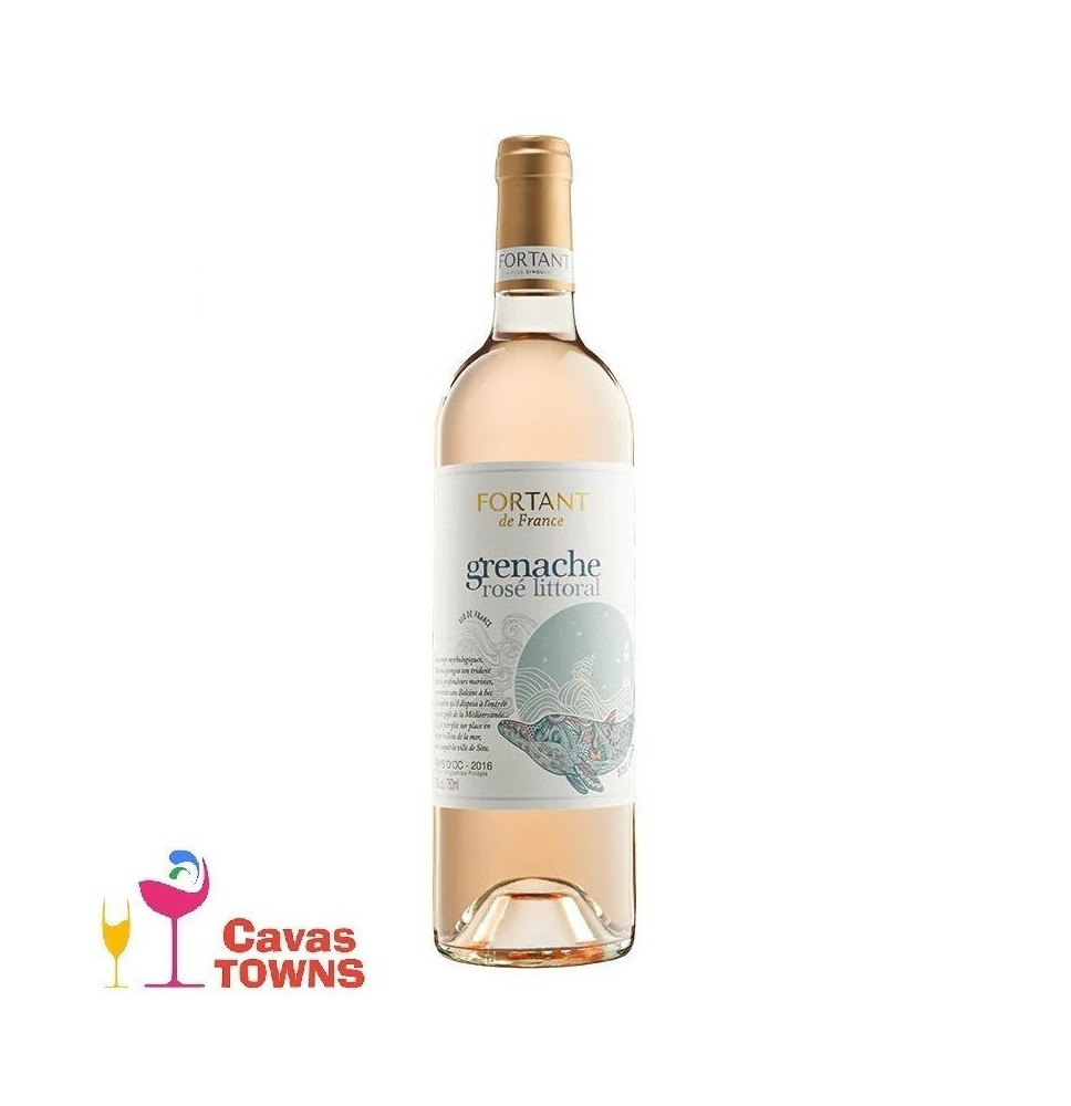 Vino Rosado Fortant de France, Grenache (Rosé), Terroir Littoral 750 ml - Cavas Towns Vino Rosado Fortant de France, Grenache (Rosé), Terroir Littoral 750 ml - Cavas Towns