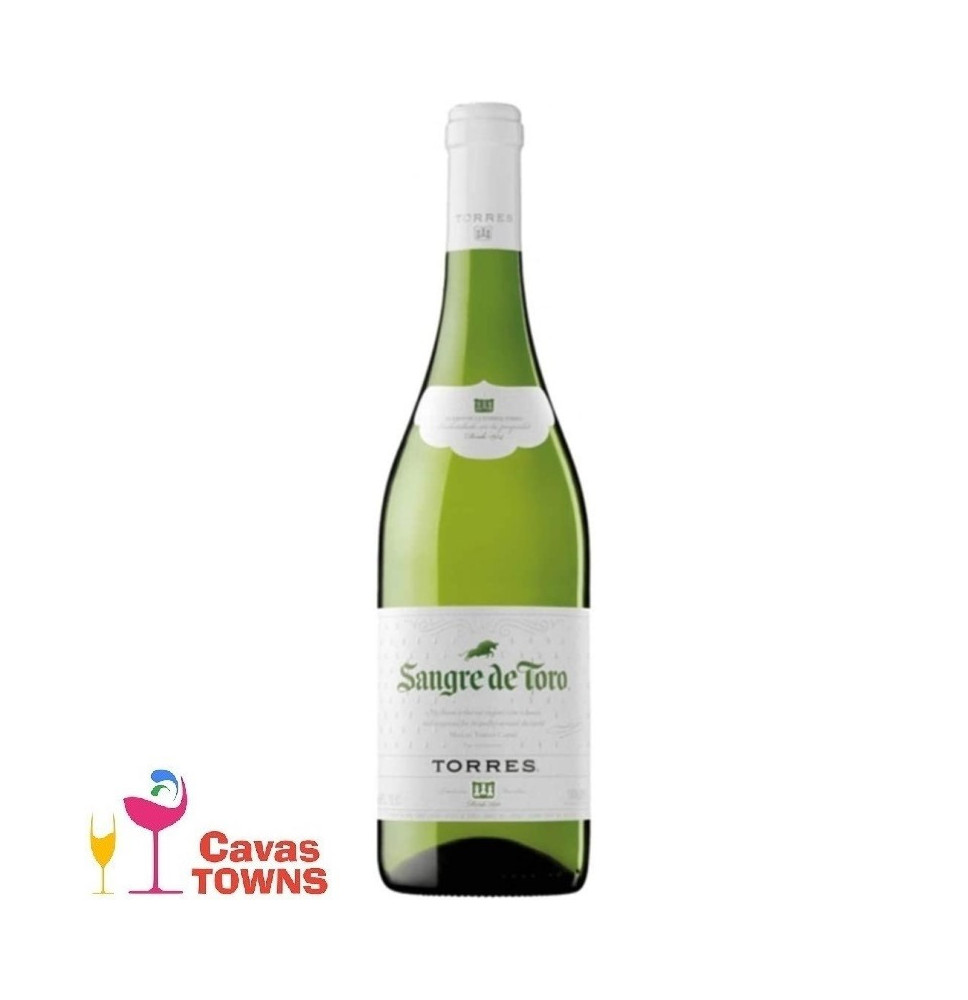 Vino Blanco Sangre de Toro Clasico Botella de 750 ml - Cavas Towns Vino Blanco Sangre de Toro Clasico Botella de 750 ml - Cavas Towns