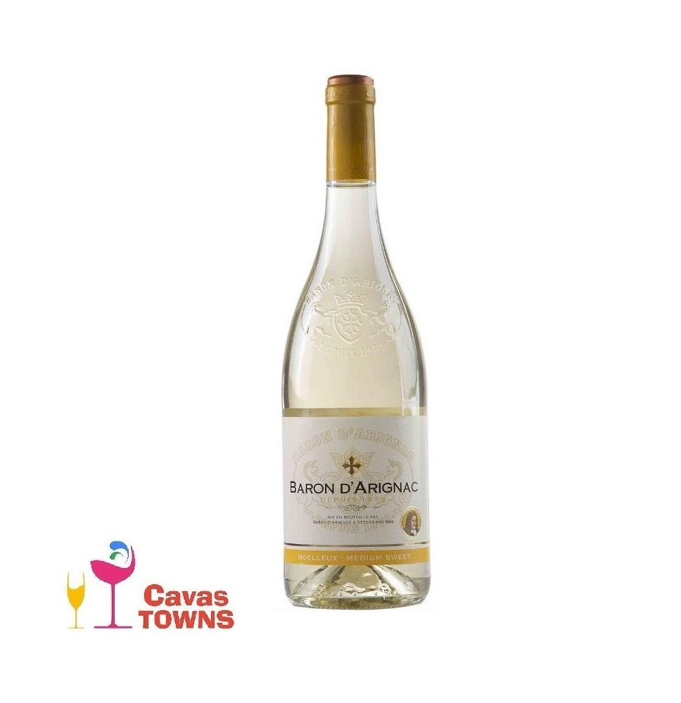 Vino Blanco Baron D Arignac Semi Dulce 750ml - Cavas Towns Vino Blanco Baron D Arignac Semi Dulce 750ml - Cavas Towns