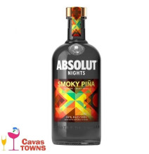 Vodka Absolut Nights Smoky Piña 700ml - Cavas Towns