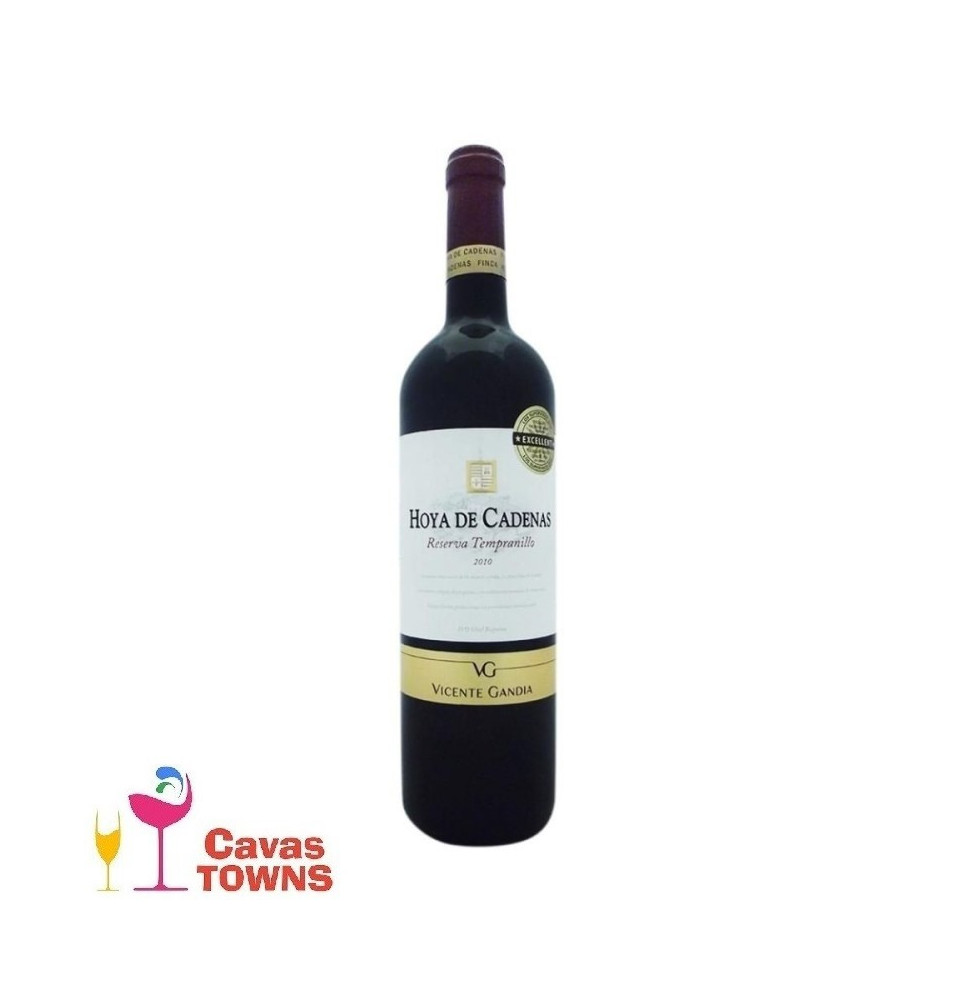 Vino Tinto Vicente Gandia Hoya de Cadenas Reserva Tempranillo 750 ml - Cavas Towns