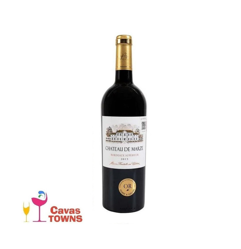 Vino Tinto Chateau de Marze Bordeaux 750 ml - Cavas Towns Vino Tinto Chateau de Marze Bordeaux 750 ml - Cavas Towns