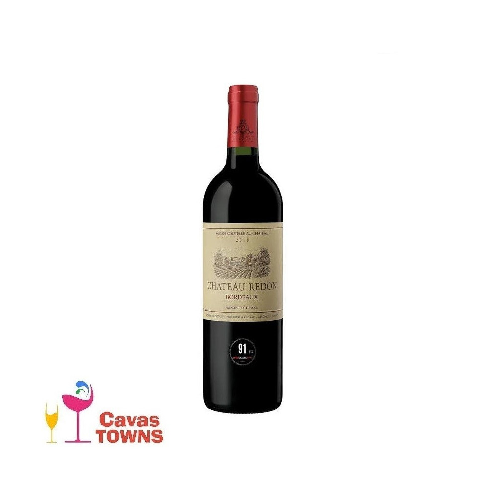 Vino Tinto Frances Chateau Redon Merlot/Cabernet Sauvignon 750 ml - Cavas Towns Vino Tinto Frances Chateau Redon Merlot/Cabernet Sauvignon 750 ml - Cavas Towns