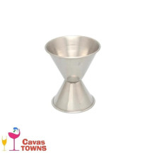 Jigger de Acero Inox. 1 Oz X 1/2 Oz - Cavas Towns