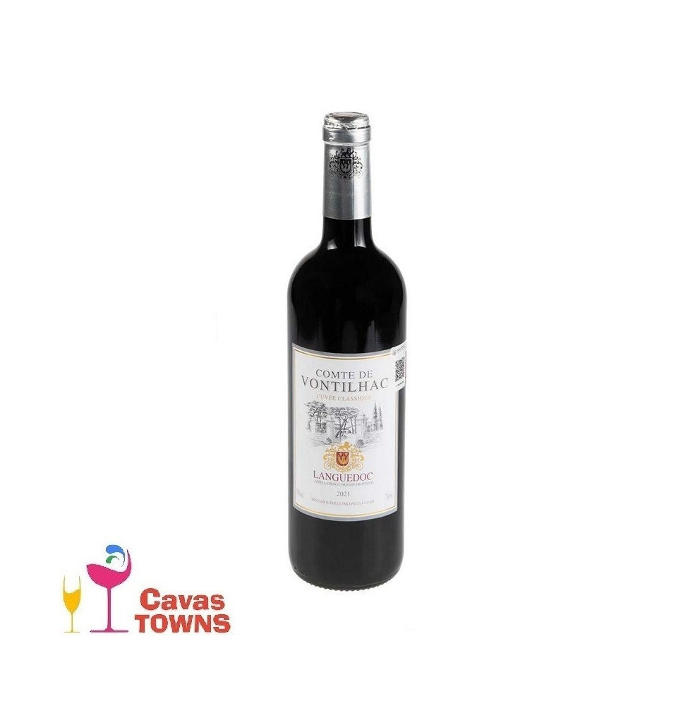 Vino Tinto Frances Comte de Vontilhac Cuvée Classique 750 ml - Cavas Towns Vino Tinto Frances Comte de Vontilhac Cuvée Classique 750 ml - Cavas Towns