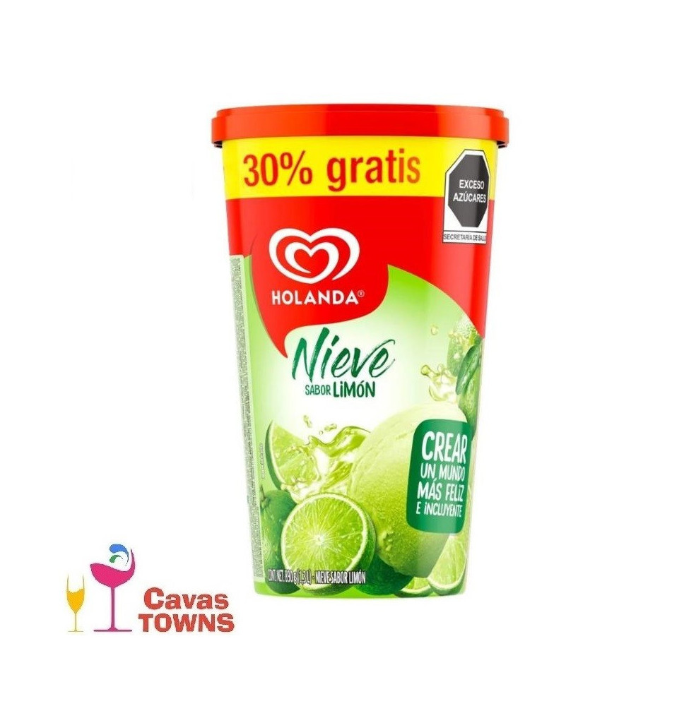 Nieve Holanda sabor limón 1.3 l - Cavas Towns Nieve Holanda sabor limón 1.3 l - Cavas Towns