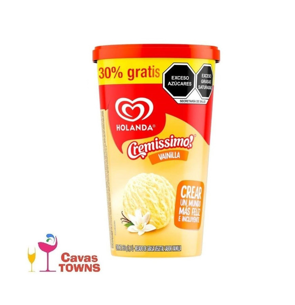 Helado Holanda Cremissimo sabor vainilla 1.3 l - Cavas Towns Helado Holanda Cremissimo sabor vainilla 1.3 l - Cavas Towns