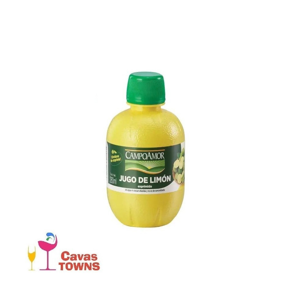 Jugo De Limón Natural Campoamor España 280 ml- Cavas Towns Jugo De Limón Natural Campoamor España 280 ml- Cavas Towns