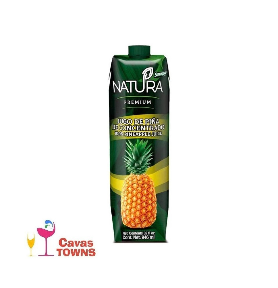 Jugo De Piña Natural 1000 ml - Cavas Towns Jugo De Piña Natural 1000 ml - Cavas Towns