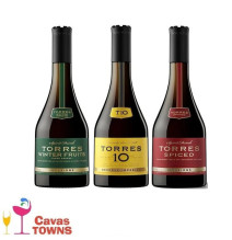 Brandy Torres Pack: Fruits, Spiced y Torres 10  700 ml c/u - Cavas Towns