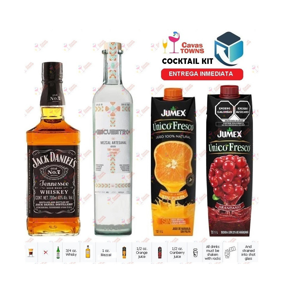 Cocktail Kit Alabama Slammer - 3 Mezcal Receta Recipe - Cavas Towns Cocktail Kit Alabama Slammer - 3 Mezcal Receta Recipe - Cavas Towns