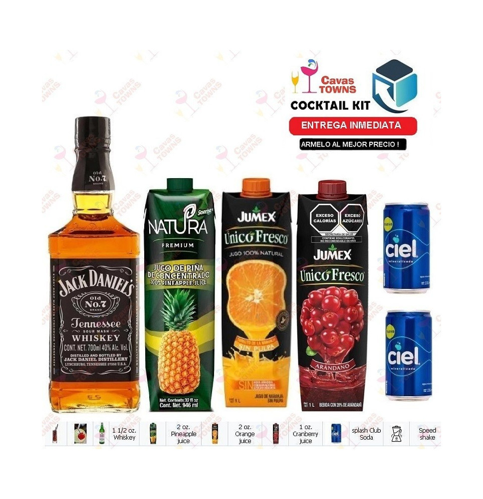 Cocktail Kit Alejandro's - 2 Receta Recipe - Cavas Towns Cocktail Kit Alejandro's - 2 Receta Recipe - Cavas Towns