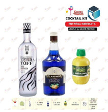 Cocktail Kit Blue Sky Lemonade - 2 Receta Recipe - Cavas Towns