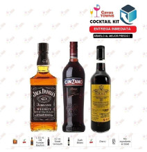 Cocktail Kit Manhattan - 3 Receta Recipe - Cavas Towns