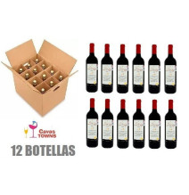 Caja 12 Botellas Vino Tinto Español La Arena Roja 750 ml - Cavas Towns
