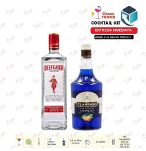 Ginebra Beefeater Cocktail Kit Blue Sapphire Receta Recipe - Cavas Towns